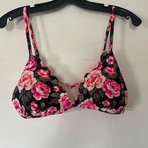 Floral bikini top